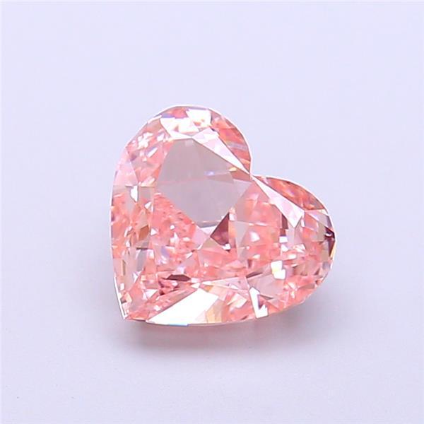 1.24 Ct. Fancy Intense Pink Heart Lab Grown Diamond