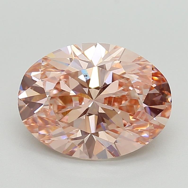 3.00 Ct. Fancy Intense Pink Oval Lab Grown Diamond