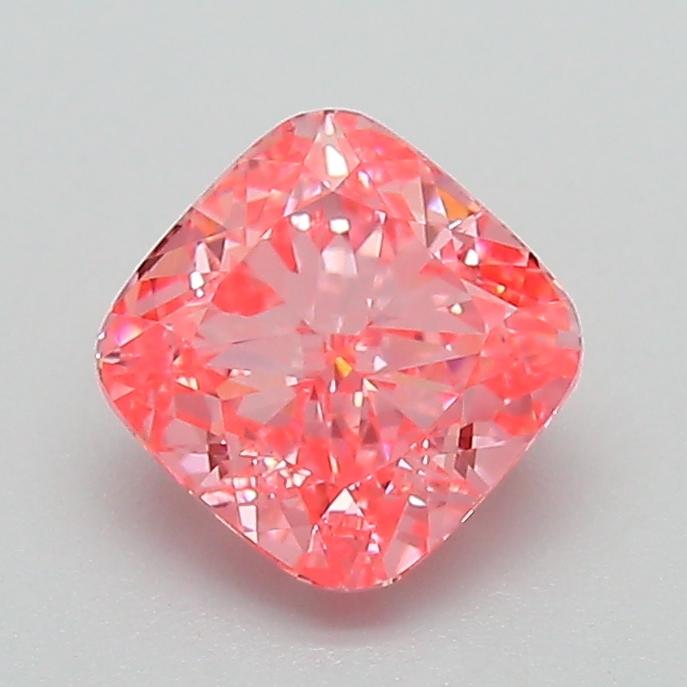 1.16 Ct. Fancy Vivid Pink Cushion Lab Grown Diamond