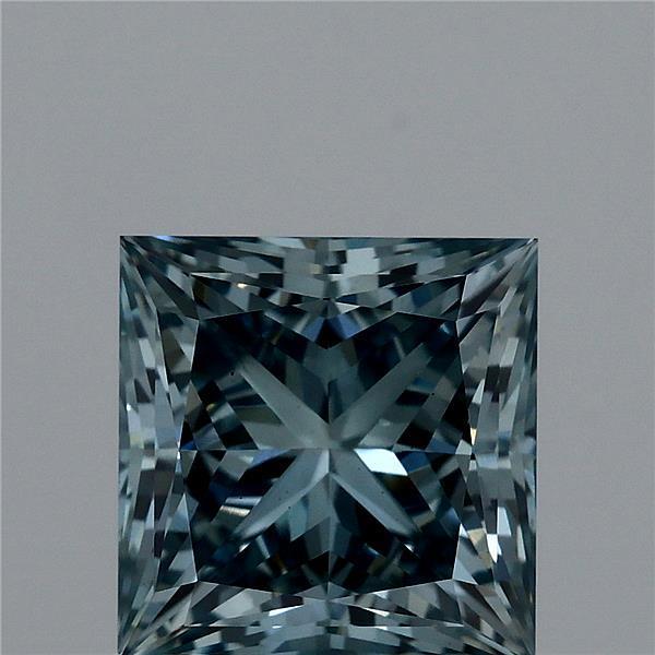2.06 Ct. Fancy Vivid Blue Princess Lab Grown Diamond