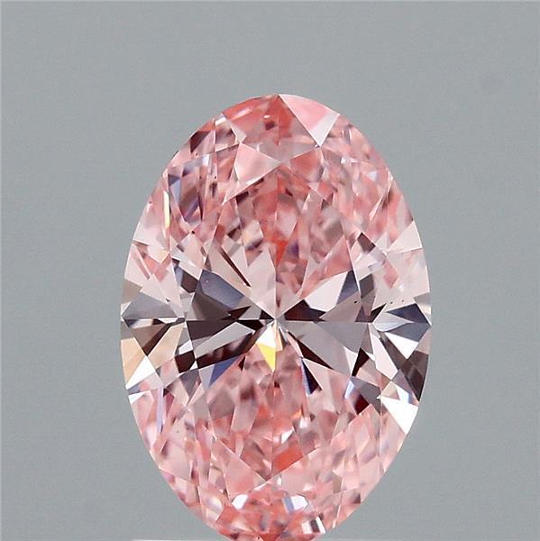1.57 Ct. Fancy Vivid Pink Oval Lab Grown Diamond