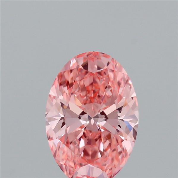 1.54 Ct. Fancy Vivid Pink Oval Lab Grown Diamond