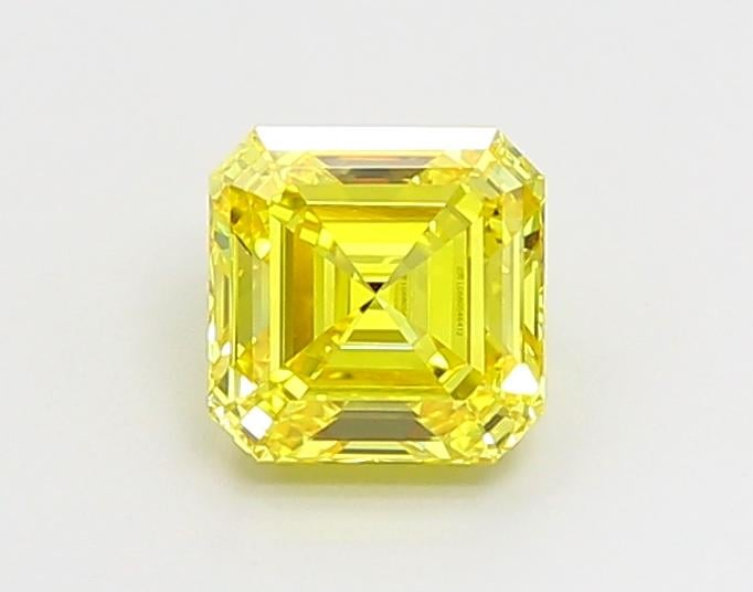 1.51 Ct. Fancy Vivid Yellow Asscher Lab Grown Diamond