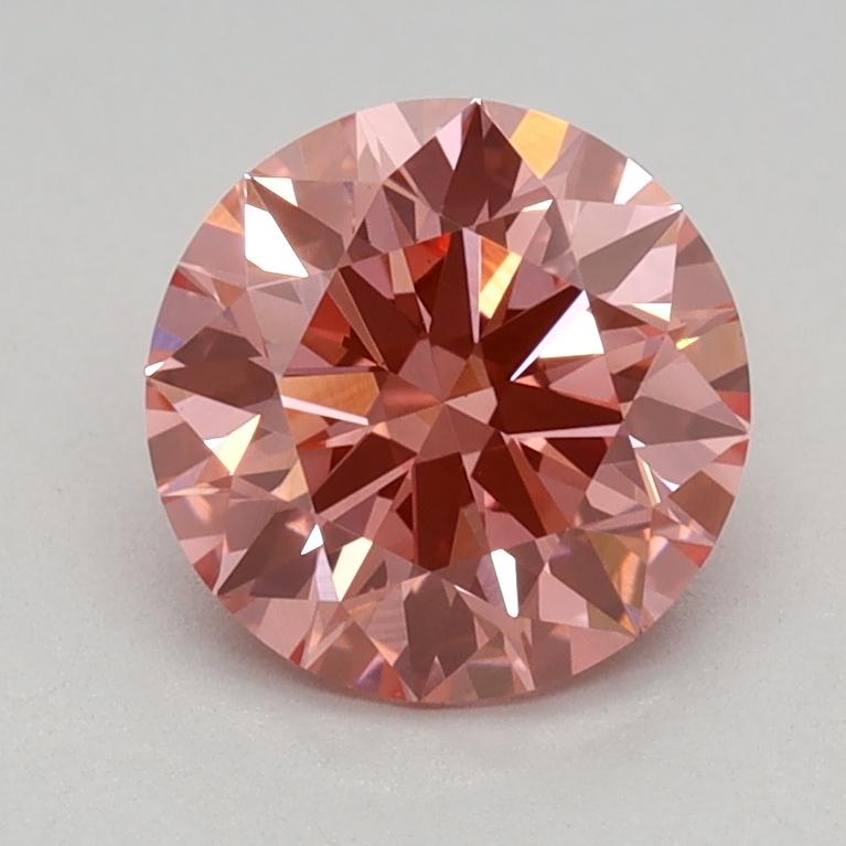 1.02 Ct. Fancy Vivid Pink Round Lab Grown Diamond