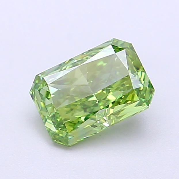 1.00 Ct. Fancy Vivid Green Radiant Lab Grown Diamond