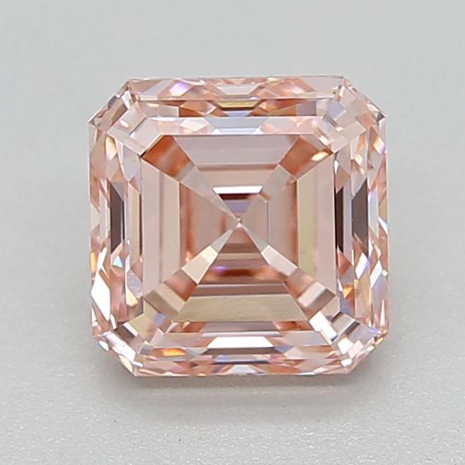1.51 Ct. Fancy Intense  Pink Asscher Lab Grown Diamond