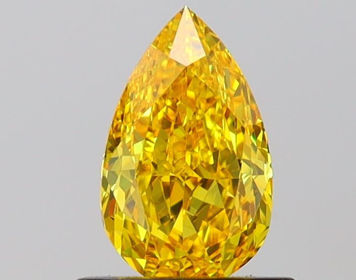 1.05 Ct. Fancy Vivid Yellow Pear Lab Grown Diamond