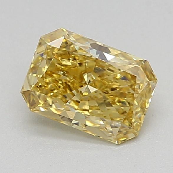 0.46 Ct. Fancy Vivid  Yellow Radiant Lab Grown Diamond