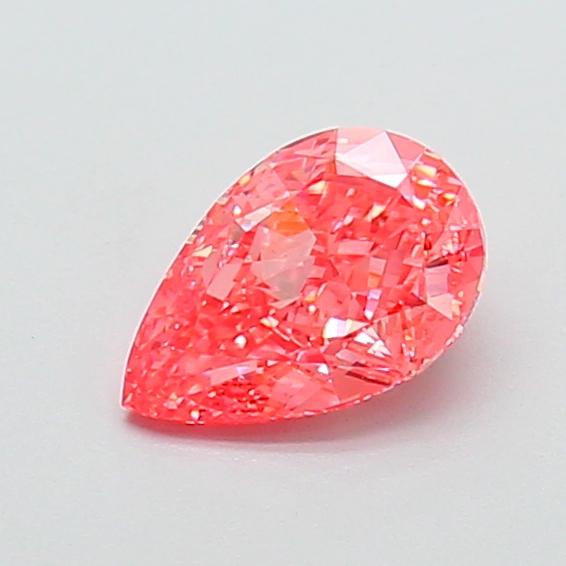 1.14 Ct. Fancy Vivid Pink Pear Lab Grown Diamond