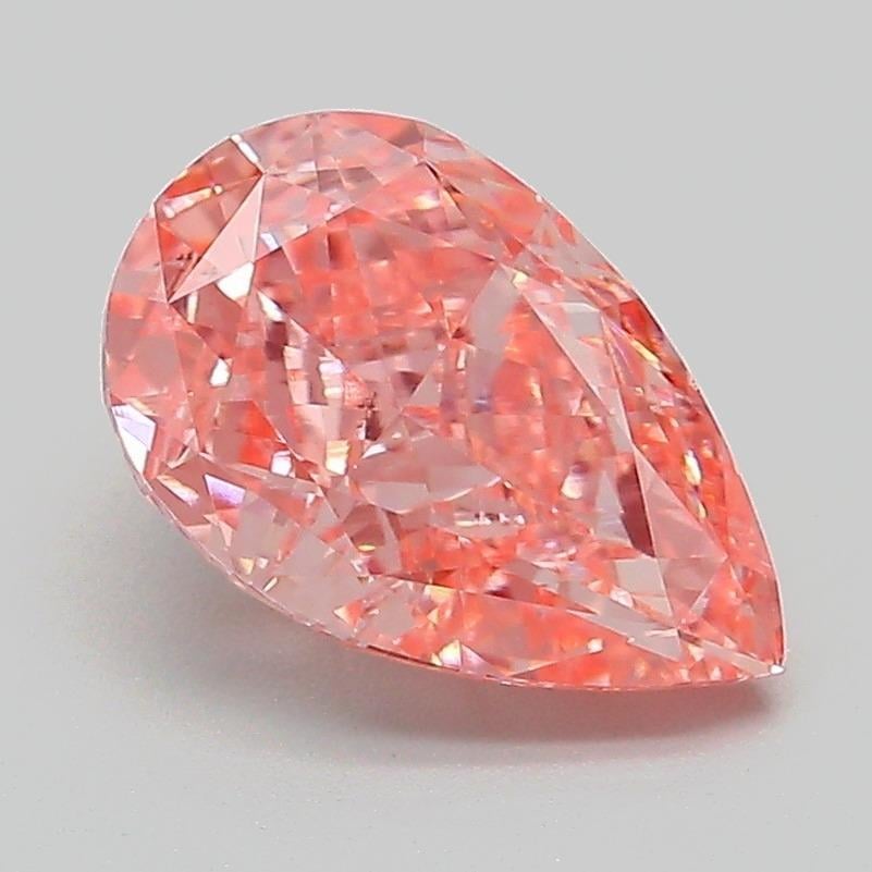 2.15 Ct. Fancy Vivid Pink Pear Lab Grown Diamond