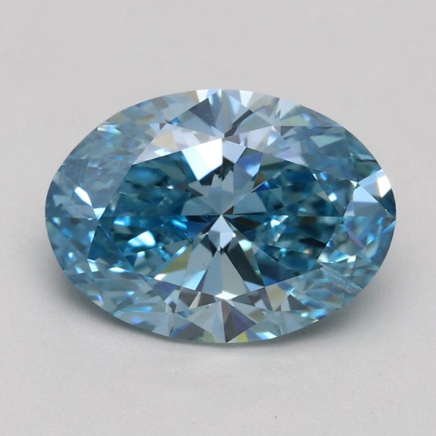 1.50 Ct. Fancy Vivid Blue Oval Lab Grown Diamond