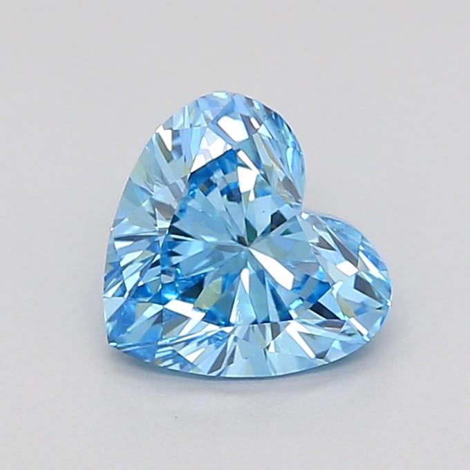 1.10 Ct. Fancy Vivid Blue Heart Lab Grown Diamond