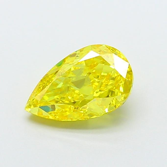 1.81 Ct. Fancy Vivid Yellow Pear Lab Grown Diamond