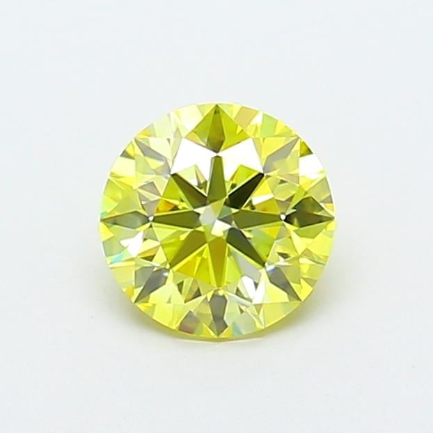 1.10 Ct. Fancy Intense  Yellow Round Lab Grown Diamond