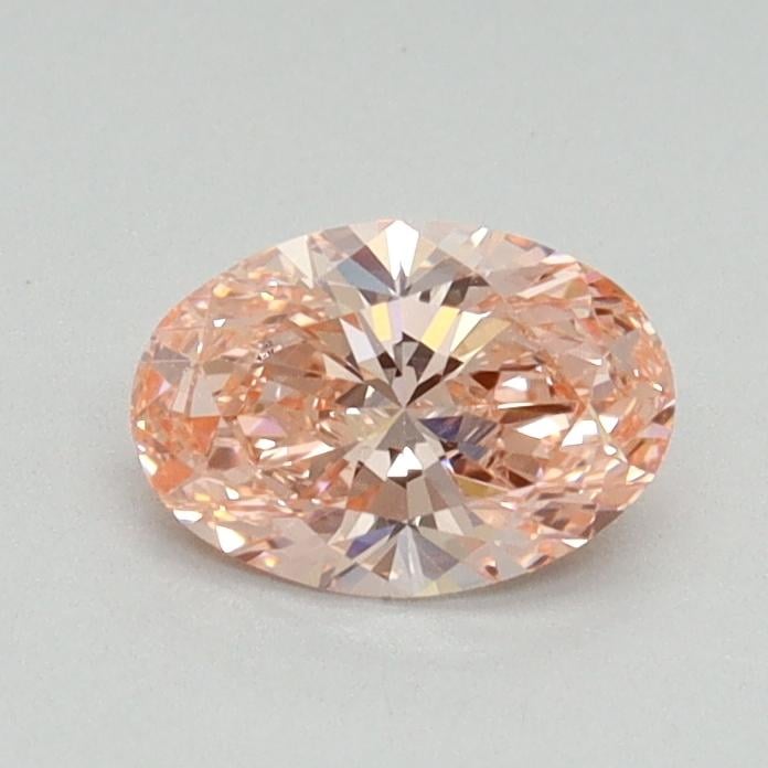 0.55 Ct. Fancy Vivid Pink Oval Lab Grown Diamond