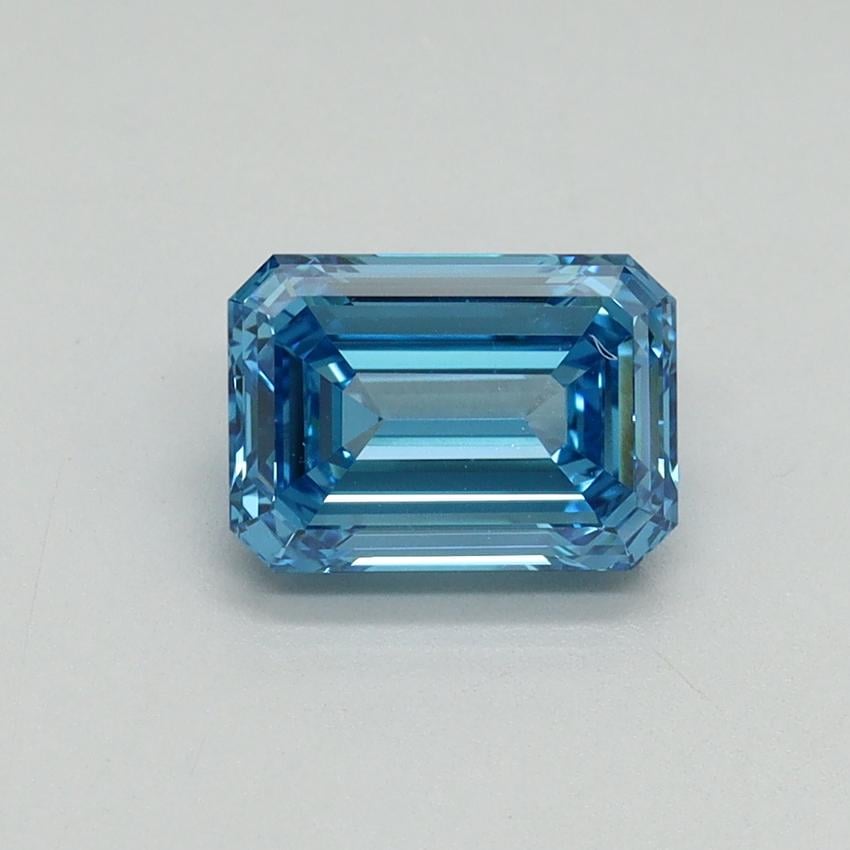 1.28 Ct. Fancy Vivid Blue Emerald Lab Grown Diamond