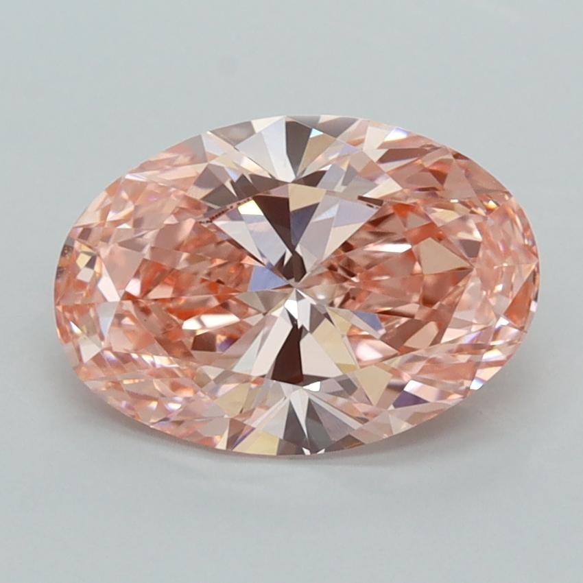 2.00 Ct. Fancy Vivid  Pink Oval Lab Grown Diamond