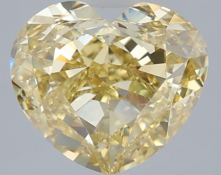 4.08 Ct. Fancy Yellow Heart Lab Grown Diamond