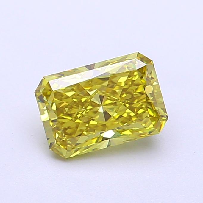 1.08 Ct. Fancy Intense Greenish Yellow Radiant Lab Grown Diamond