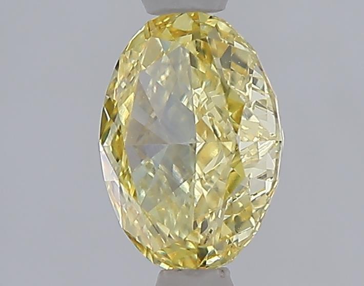 1.04 Ct. Fancy Intense  Yellow Oval Lab Grown Diamond