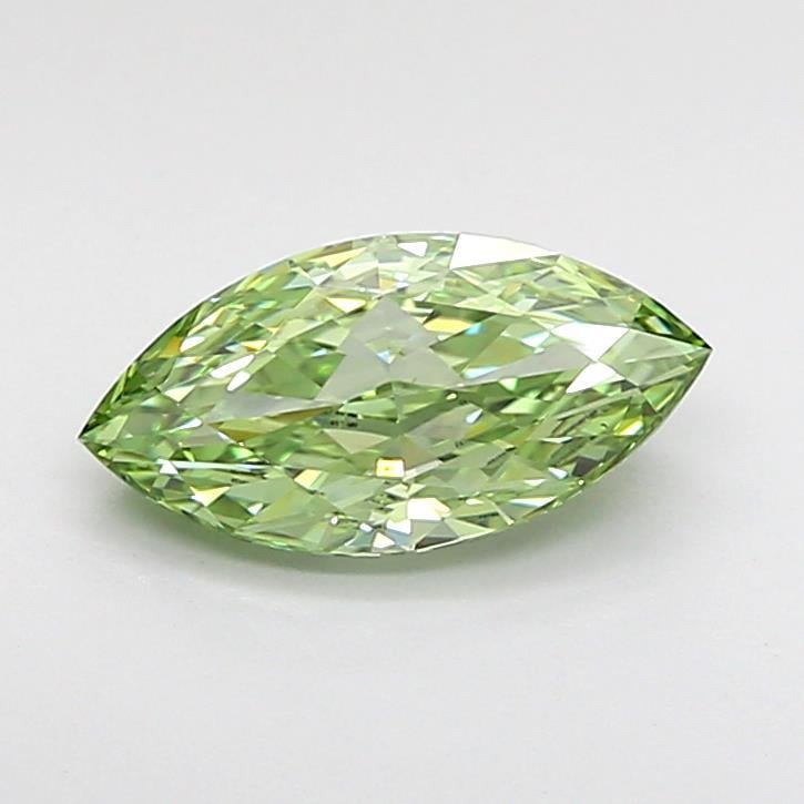 0.95 Ct. Fancy Vivid Green Marquise Lab Grown Diamond