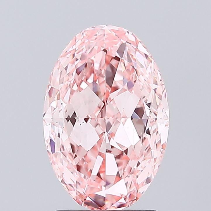 2.12 Ct. Fancy Vivid Pink Oval Lab Grown Diamond