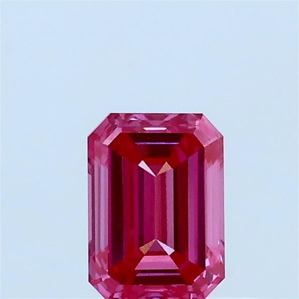 0.55 Ct. Fancy Vivid Pink Emerald Lab Grown Diamond