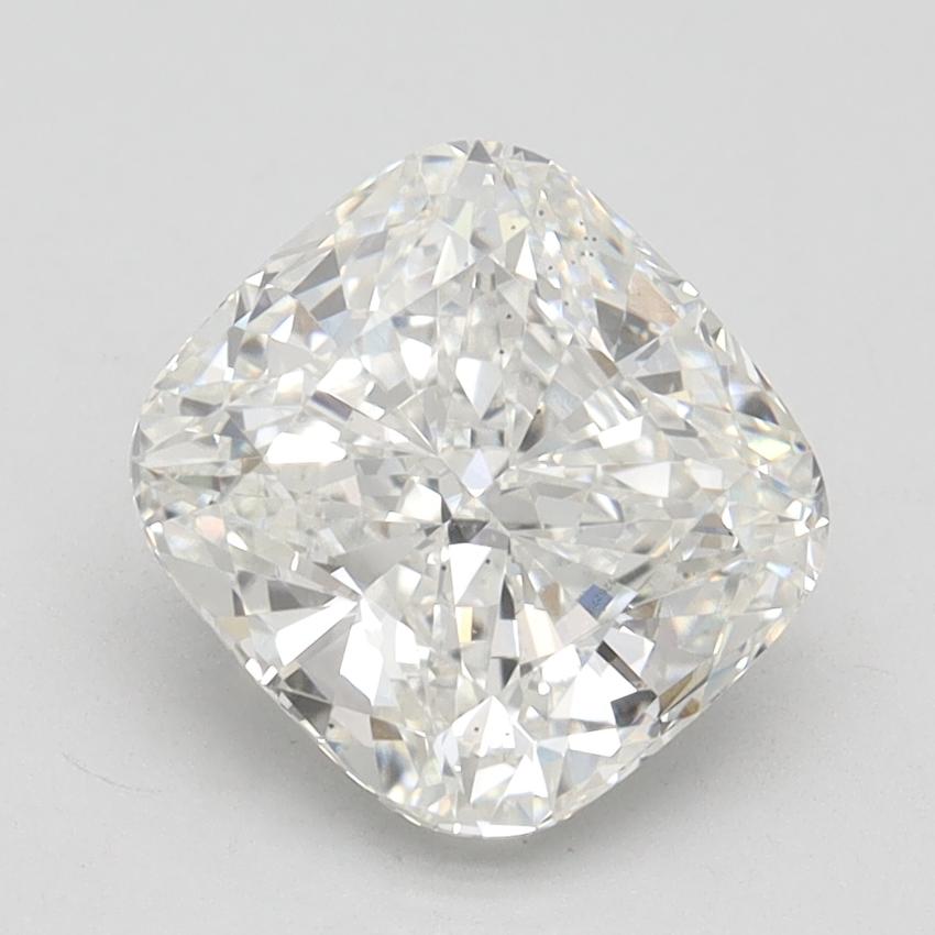 2.61 Ct. Fancy Vivid Pink Cushion Lab Grown Diamond