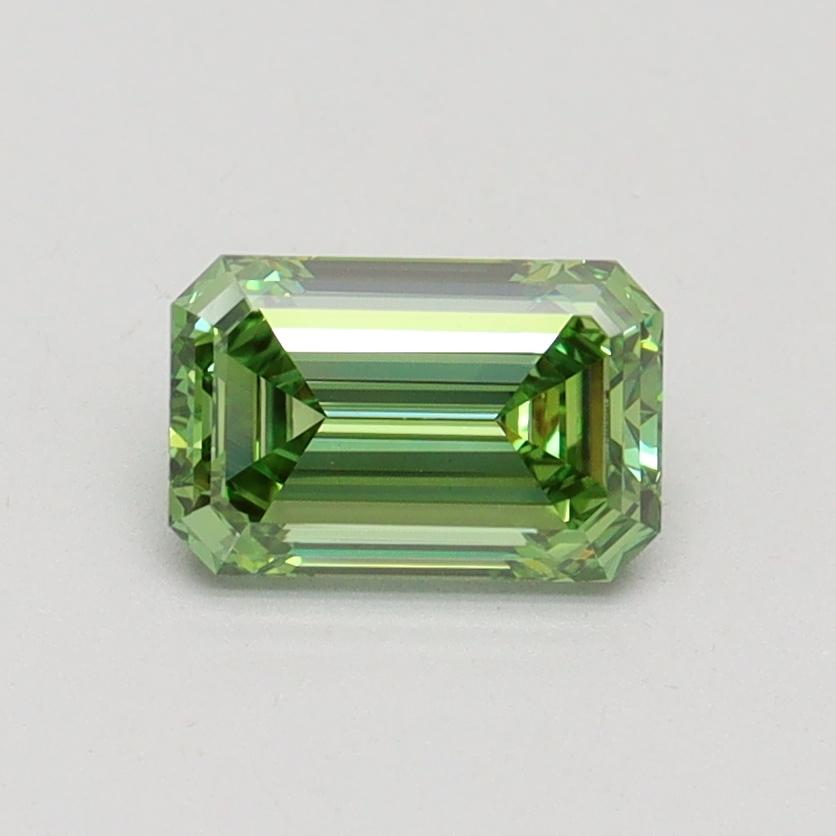 0.79 Ct. Fancy Vivid Green Emerald Lab Grown Diamond
