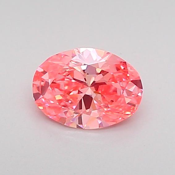 0.43 Ct. Fancy Vivid Pink Oval Lab Grown Diamond