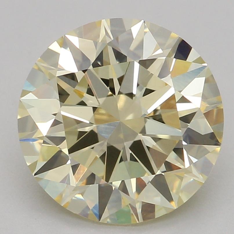 2.03 Ct. Fancy Light Yellow Round Lab Grown Diamond