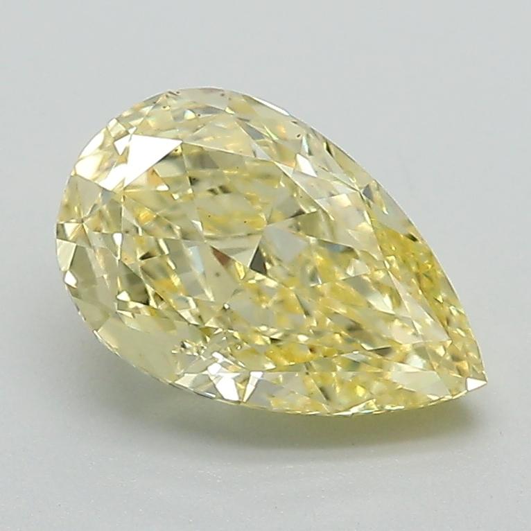 1.64 Ct. Fancy Intense Yellow Pear Lab Grown Diamond