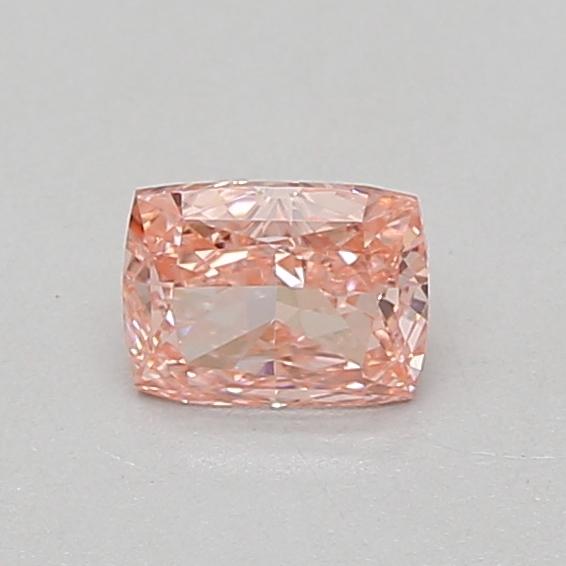 0.55 Ct. Fancy Vivid Pink Cushion Lab Grown Diamond