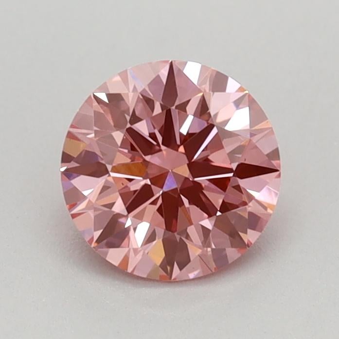 0.59 Ct. Fancy Vivid Pink Round Lab Grown Diamond