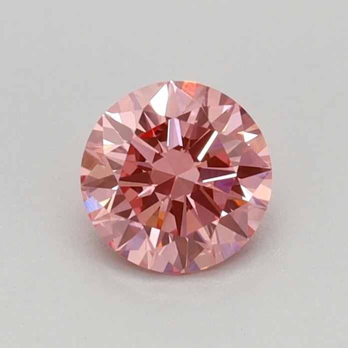 0.36 Ct. Fancy Vivid Pink Round Lab Grown Diamond
