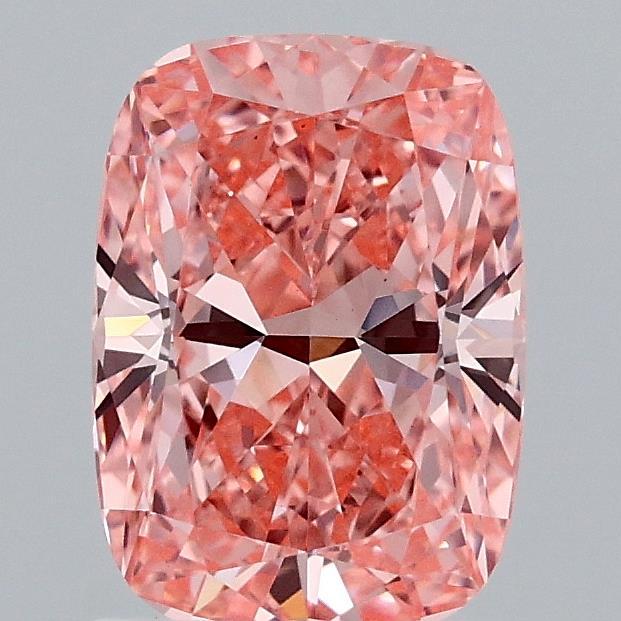 1.56 Ct. Fancy Vivid Pink Cushion Lab Grown Diamond