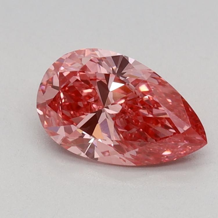 0.55 Ct. Fancy Vivid Pink Pear Lab Grown Diamond