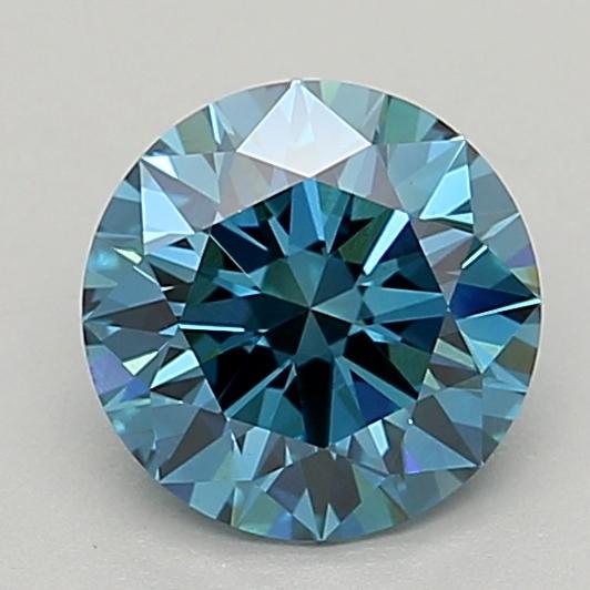 1.73 Ct. Fancy Vivid  Blue Round Lab Grown Diamond