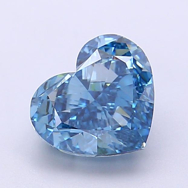 1.74 Ct. Fancy Vivid  Blue Heart Lab Grown Diamond
