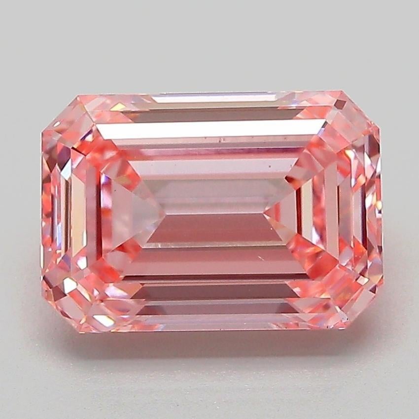 3.11 Ct. Fancy Intense Pink Emerald Lab Grown Diamond