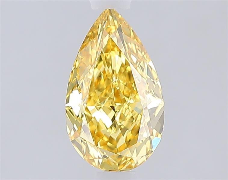 1.03 Ct. Fancy Vivid Yellow Yellow Pear Lab Grown Diamond