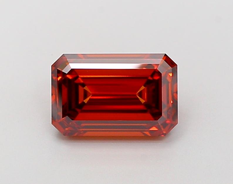 2.13 Ct. Fancy Vivid Orange Emerald Lab Grown Diamond