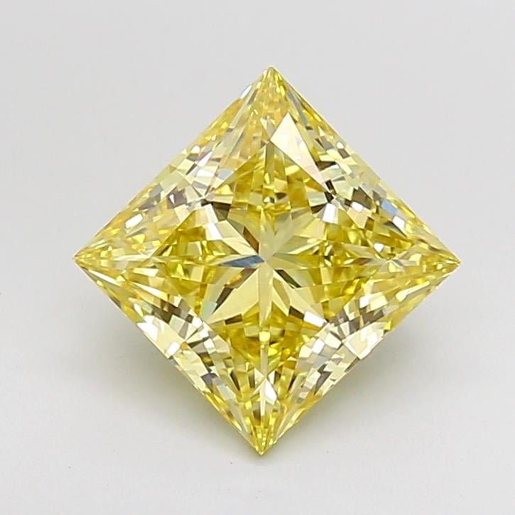 3.06 Ct. Fancy Intense  Yellow Princess Lab Grown Diamond