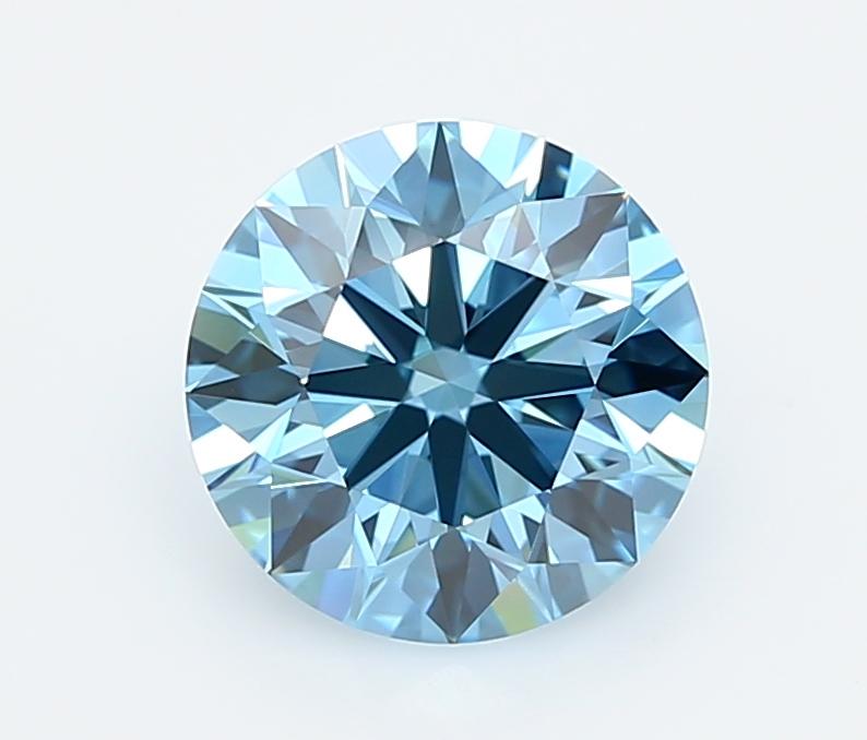 2.01 Ct. Fancy Vivid  Blue Round Lab Grown Diamond