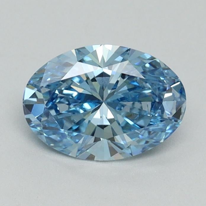 0.78 Ct. Fancy Vivid Blue Oval Lab Grown Diamond