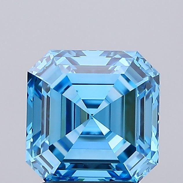 2.03 Ct. Fancy Vivid  Blue Asscher Lab Grown Diamond