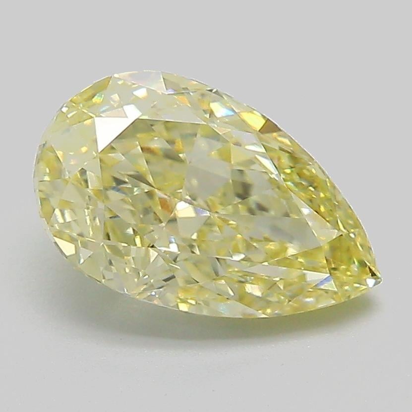 2.14 Ct. Fancy  Yellow Pear Lab Grown Diamond