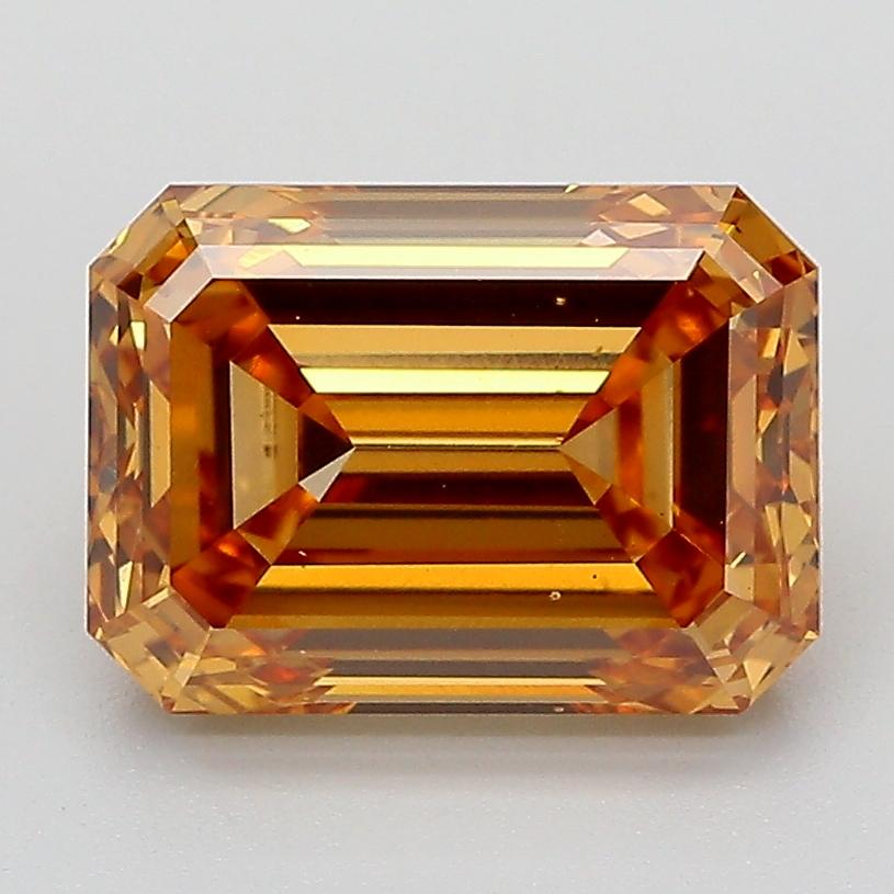 3.01 Ct. Fancy Light  Brown Emerald Lab Grown Diamond