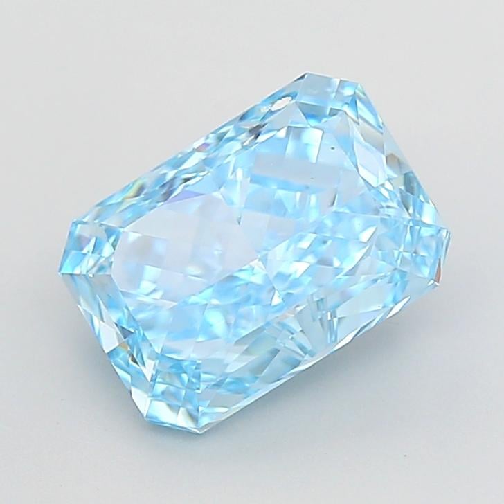 3.05 Ct. Fancy Vivid  Blue Radiant Lab Grown Diamond
