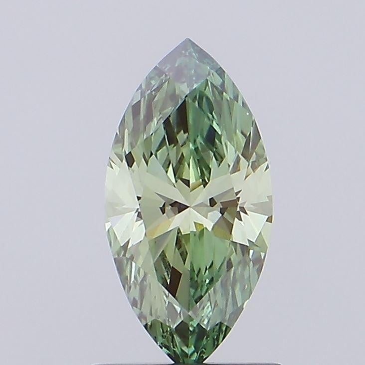 1.05 Ct. Fancy Vivid Green Marquise Lab Grown Diamond